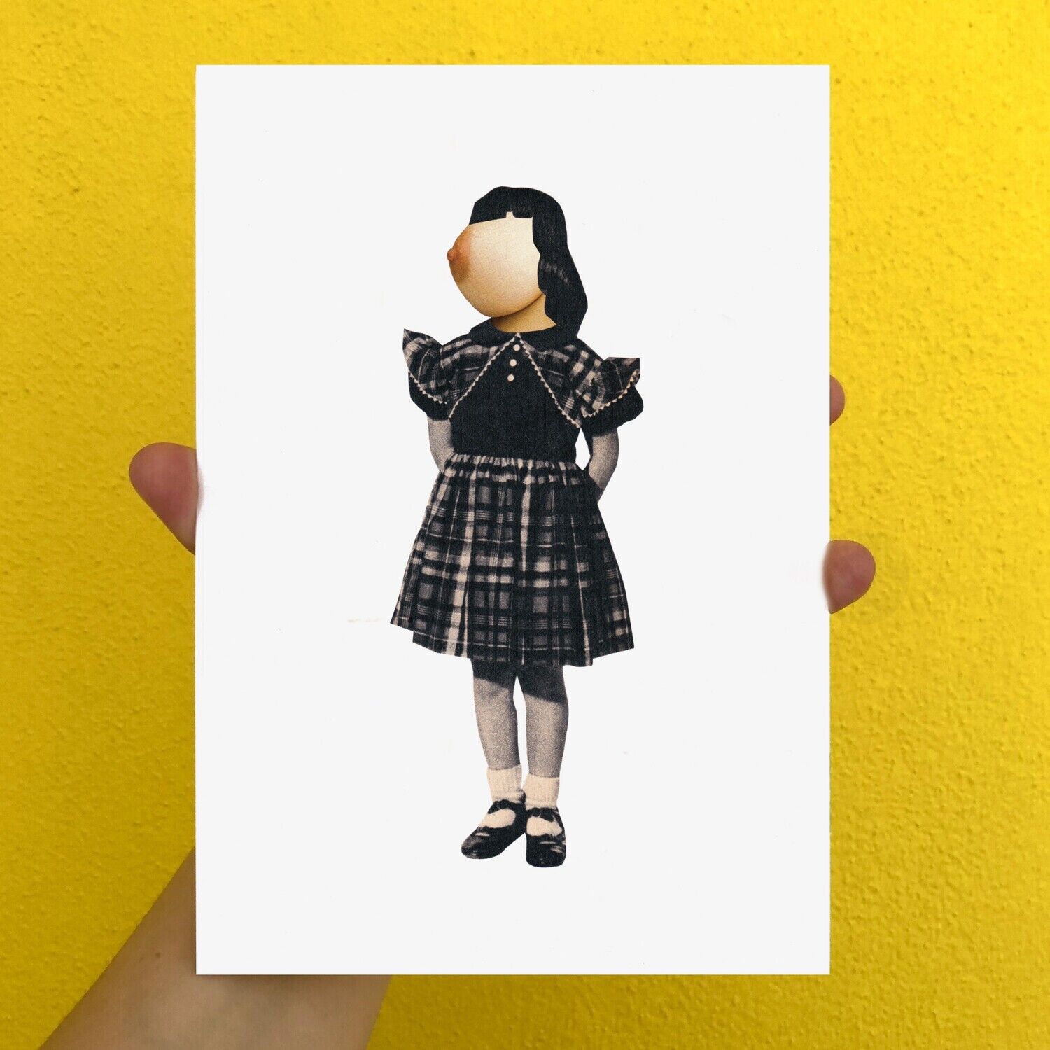 stampa d&#039;arte collage lattaia