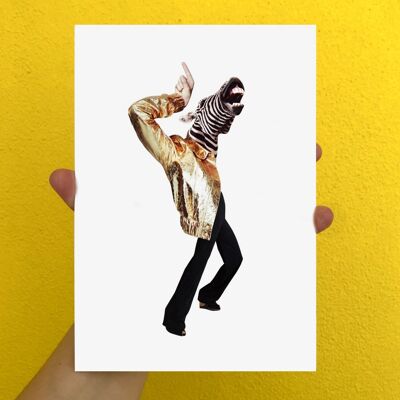 stampa artistica collage partyanimal