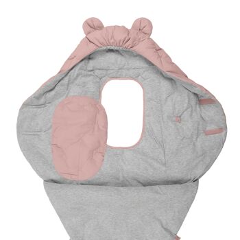 Emmaillotage Airy Nest : Coton respirant pour bébés jusqu'à 6 mois - Camée Rose 4