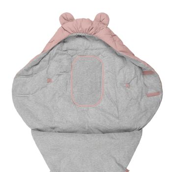 Emmaillotage Airy Nest : Coton respirant pour bébés jusqu'à 6 mois - Camée Rose 5