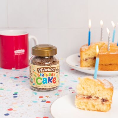 Beanies 50g Caffè istantaneo al gusto di torta di compleanno
