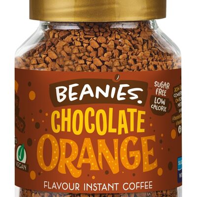 Beanies 50g Café Instantáneo Sabor Naranja Chocolate