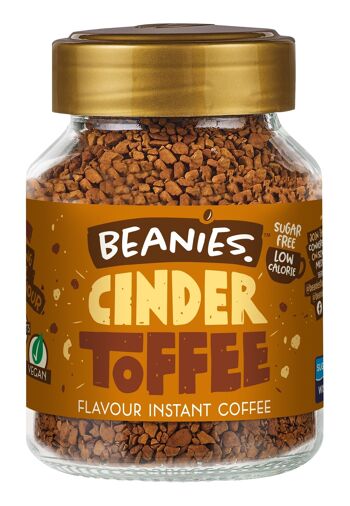 Beanies 50 g de café instantané aromatisé Cinder Toffee 2