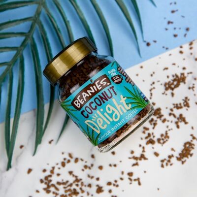 Beanies 50g Coconut Delight Flavoured Instant Coffee