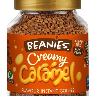 Beanies 50g Creamy Caramel Flavoured Instant Coffee