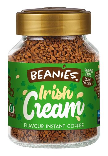 Beanies 50g de café instantané aromatisé à la crème irlandaise 1
