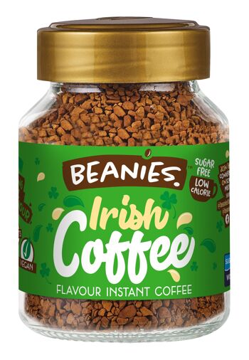 Beanies 50g de café instantané aromatisé au café irlandais