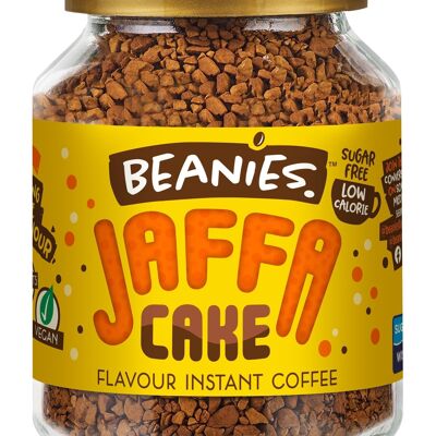 Beanies 50g Café instantané aromatisé au gâteau Jaffa BBE AVR 2024