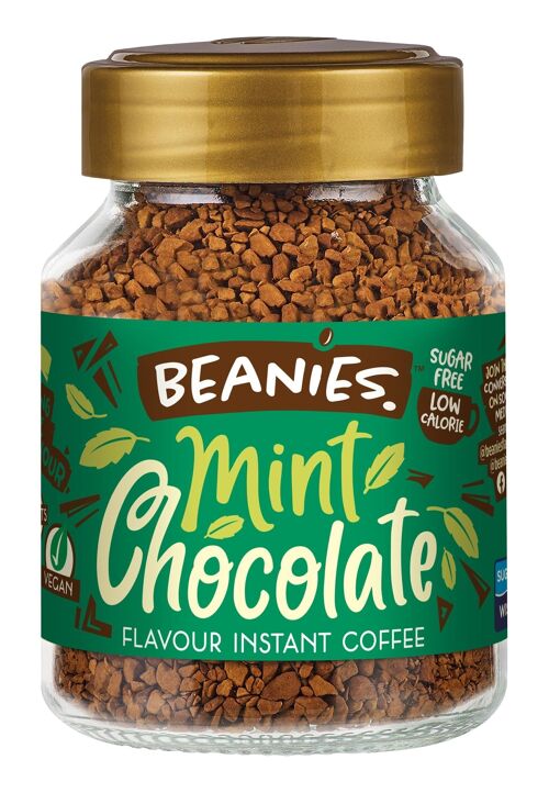 Beanies 50g Mint Chocolate Flavoured Instant Coffee