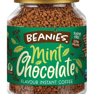 Beanies 50g de café instantané à saveur de chocolat à la menthe
