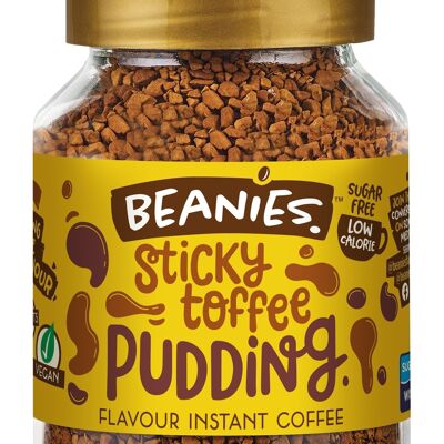 Beanies 50g Sticky Toffee Pudding Sabor Café Instantáneo