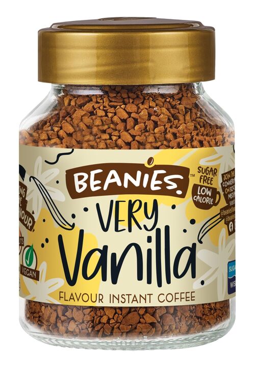 Beanies 50g Very Vanilla Flavoured Instant Coffee