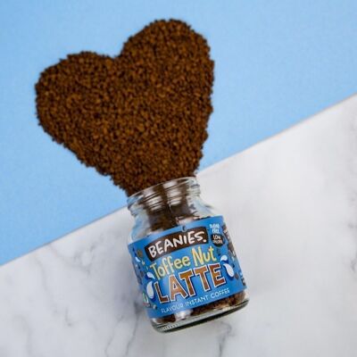 Beanies 50g Toffee Nut Latte Flavoured Instant Coffee