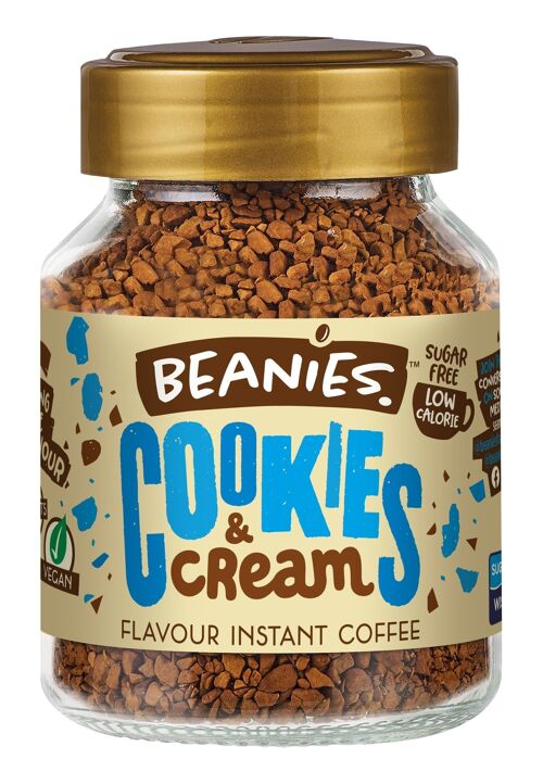 Beanies 50g Cookies & Cream Flavoured Instant Coffee