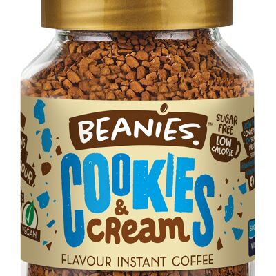 Beanies 50g Cookies & Cream Café Instantané Aromatisé