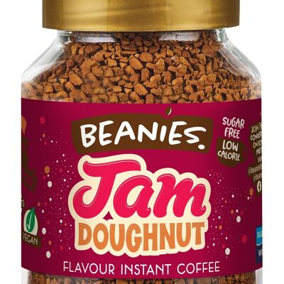 Beanies 50g Jam Doughnut Flavoured Instant Coffee