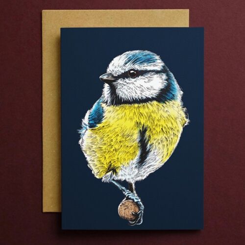 The Blue Tit Art Card