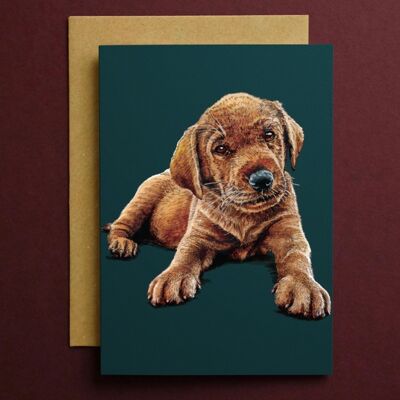 Marge The Puppy Art Card
