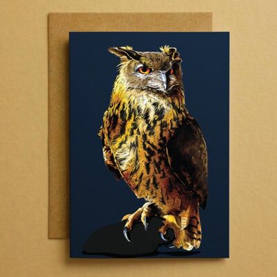 The Eagle Owl Art Card