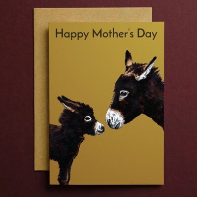 Mother's Day Donkeys Card