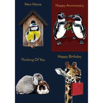 Best-sellers Bundle 2022 - Cartes d'occasions déjouées d'animaux 3