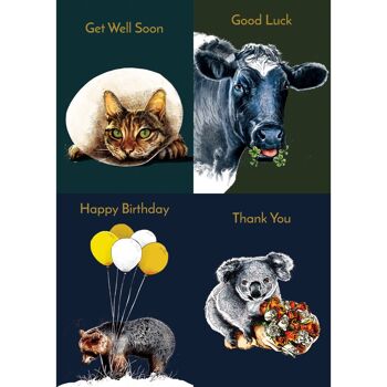 Best-sellers Bundle 2022 - Cartes d'occasions déjouées d'animaux 2