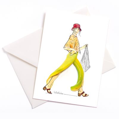 Fruit day - card with color core and envelope | 166