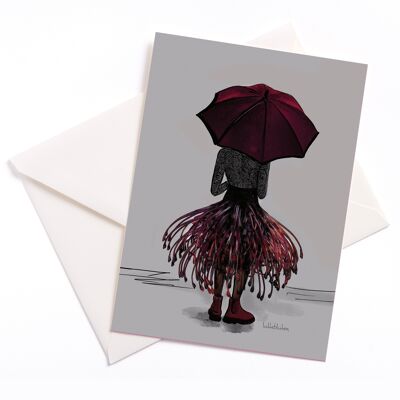 Farewell - sympathy card with color core and envelope | 400