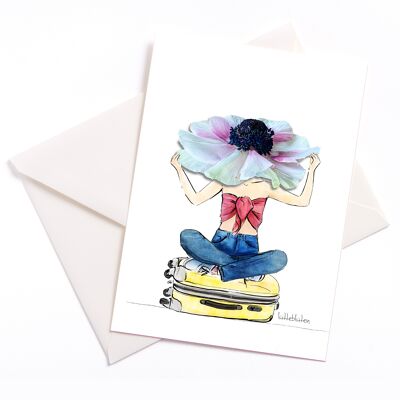 Holidays at last - card with color core and envelope | 160