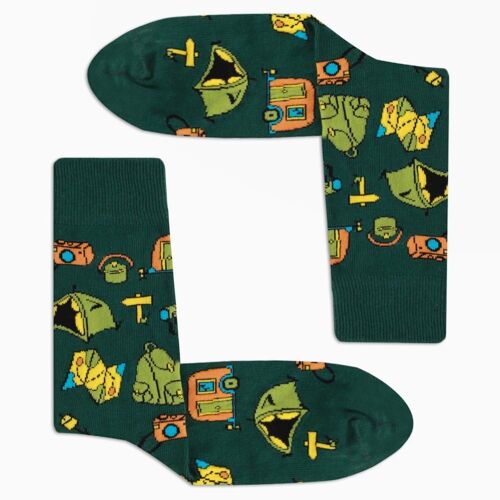 Sock Camping Socks Fun Herrensocken