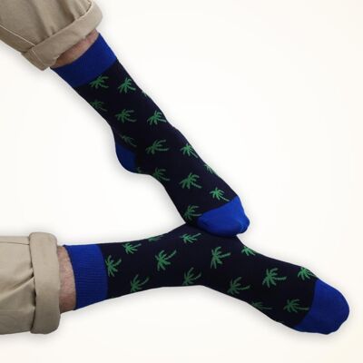 Chaussettes pour hommes Calzini Palm Socks