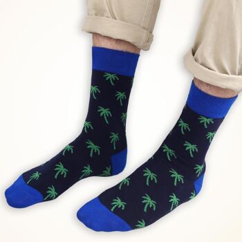 Chaussettes pour hommes Calzini Palm Socks 3