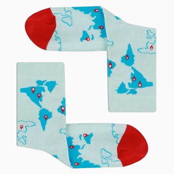 Chaussettes Mappemonde Chaussettes Damensocken 1