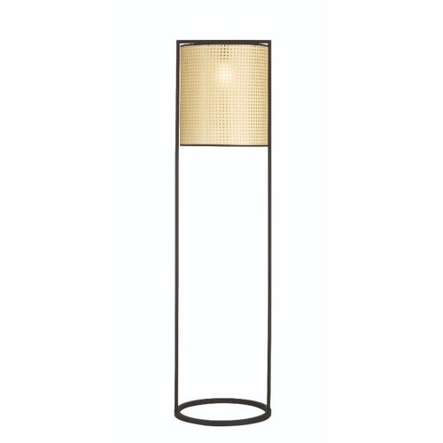 Navigare Oklahoma Floor Lamp 1 Light Source Matt Black/Cream