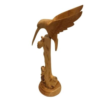 Dekorativer Kolibri aus Holz, 12x23cm