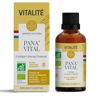 PANA'VITAL BIO - Vitality - Concentrate of fresh French plants