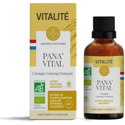 PANA'VITAL BIO - Vitality - Concentrate of fresh French plants