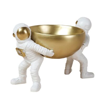 Snack Holder - Astronaut Tray - Golden - Candy Bowl