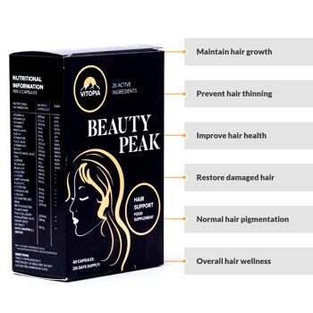 Vitamine pour les cheveux Beauty Peak 1