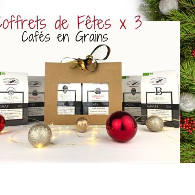 Coffret Cadeau 4 cafés arabicas fruités x 250g