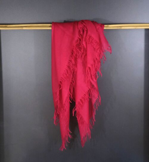 Red Cashmere Scarf  - large
