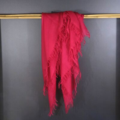 Bufanda de cachemira roja - grande