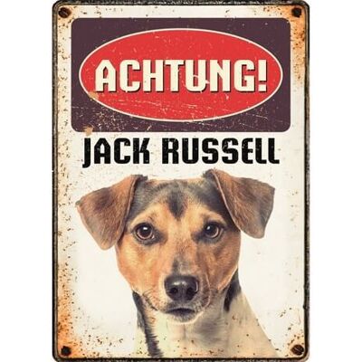 Schild Blech Jack Russell