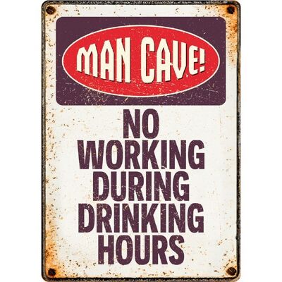 Sign Metal Man Cave (v)
