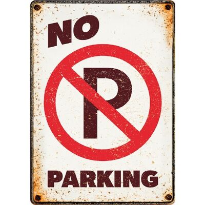 Sign Metal No Parking (v)