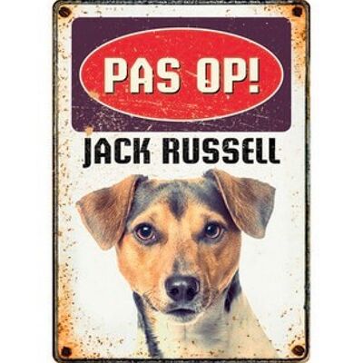 Bord Blik Jack Russell (v)