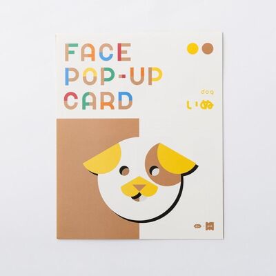 FACE POP UP CARD Hund