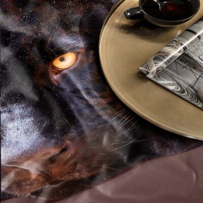'Presence' Brown Panther two person duvet covers 240*200/220