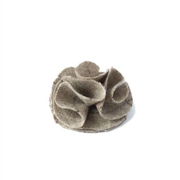 Accessoire fleur pour collier de chien - Slate Oatmeal 5