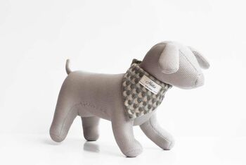 Bandana pour chien Charlie - Holborn Taupe - Grand 3